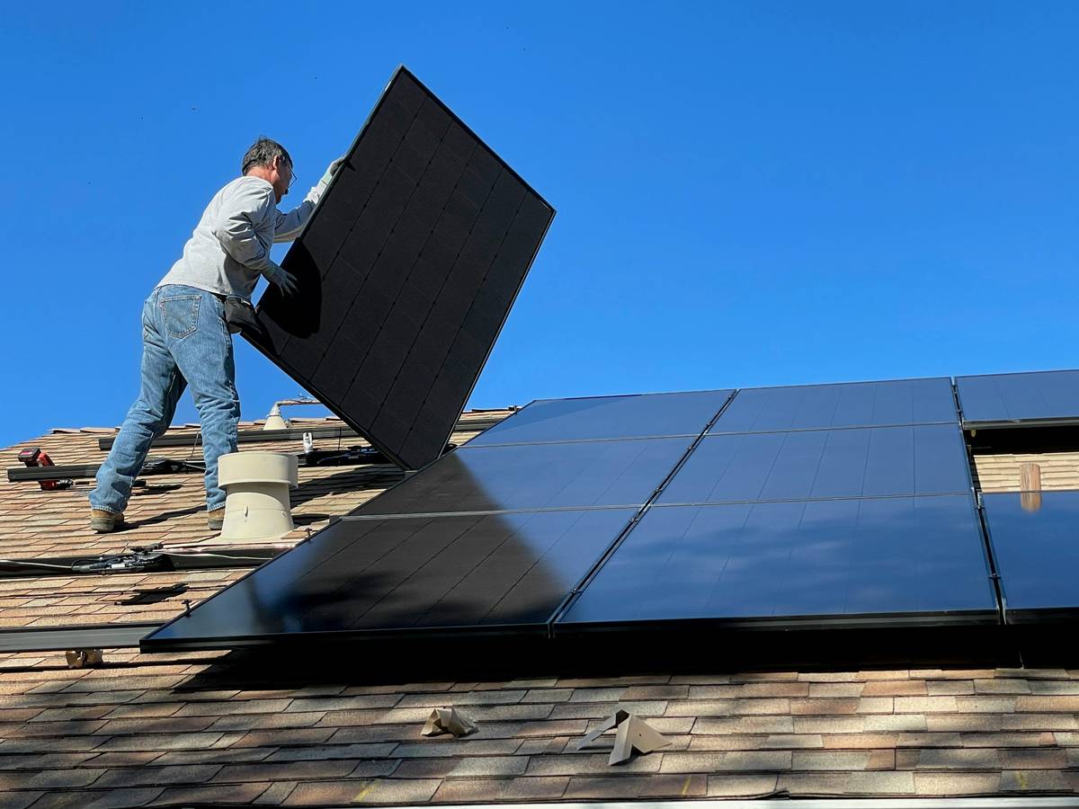 Infographic showing common solar panel system repairs and failure points